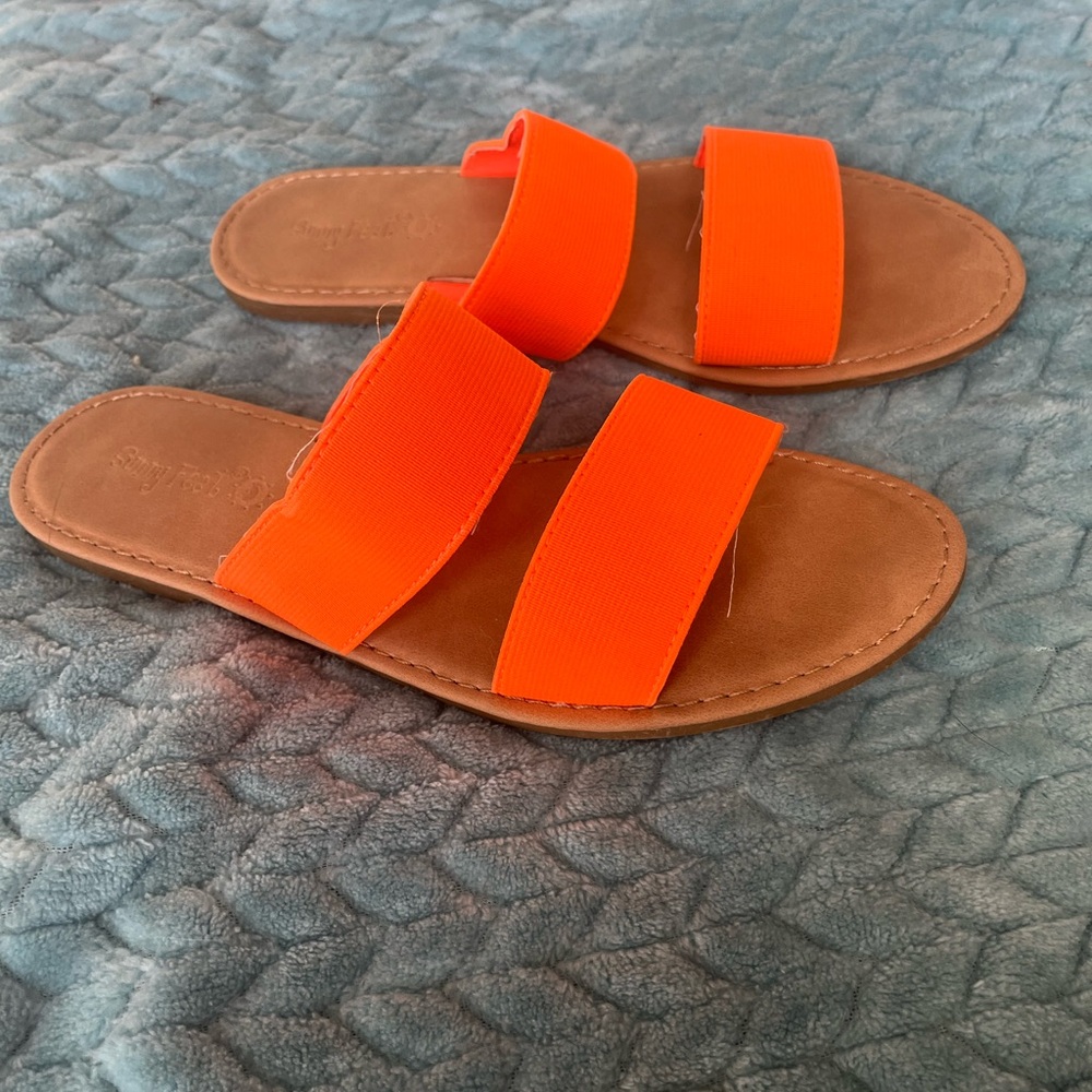 Bright Orange Women's Sandals